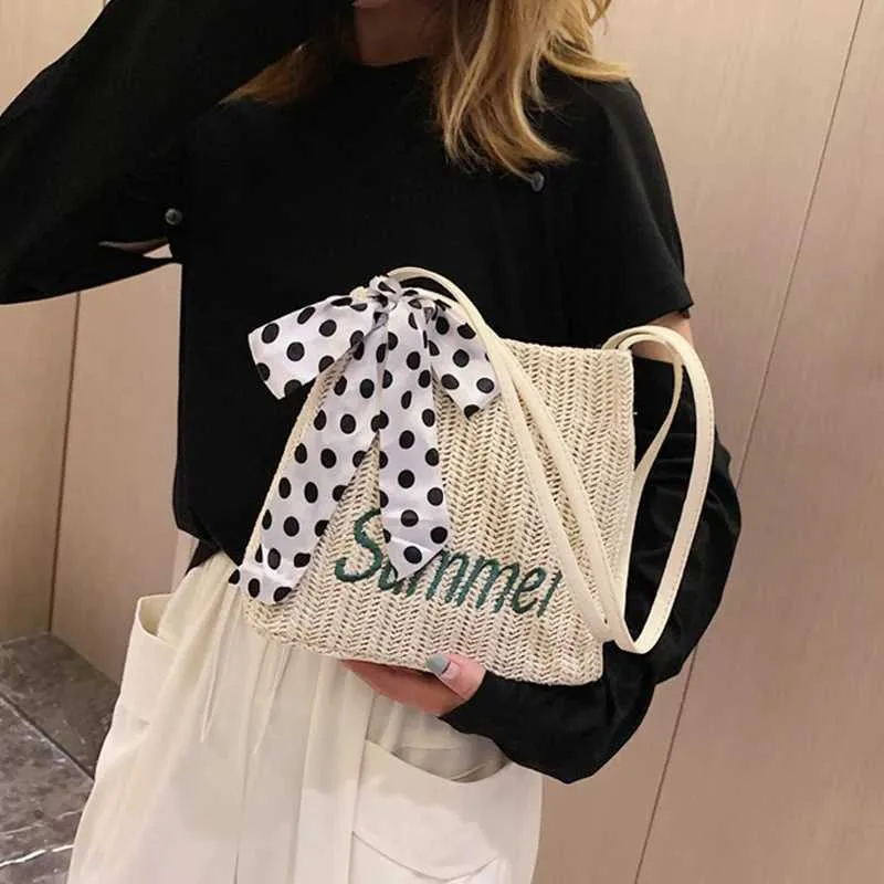 Borsa a secchiello e borsa tote intrecciata donna mare estiva_voghion.com