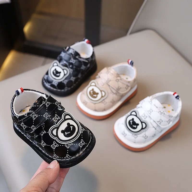 Kids Squeaky Infant Girls Boys Cartoon Cute Pattern Baby Child Toddler Cutefeet Children Flat Bottom Non-slip Shoes Size_voghion.com