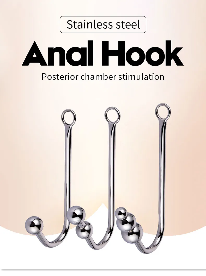 Anal Spillsaachen Haken Edelstahl Sex fir Männer Metall Hënner Dilatator Prostata Massager Keuschheetsvorrichtung BDSM Gay Fetis 2024_voghion.com