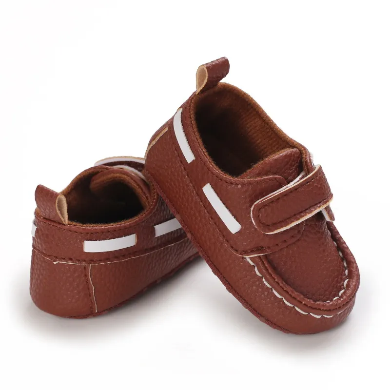 Little Kid Cuir Bébé Antidérapant Fond Souple Bébé Unisexe Décontracté Littlesprouts Nouveau-Né Tout-Petit Premiers Marcheurs Berceau_voghion.com