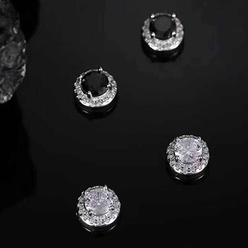 Magnetic men's trendy clips without ear holes for women's magnetic suction earrings_voghion.com