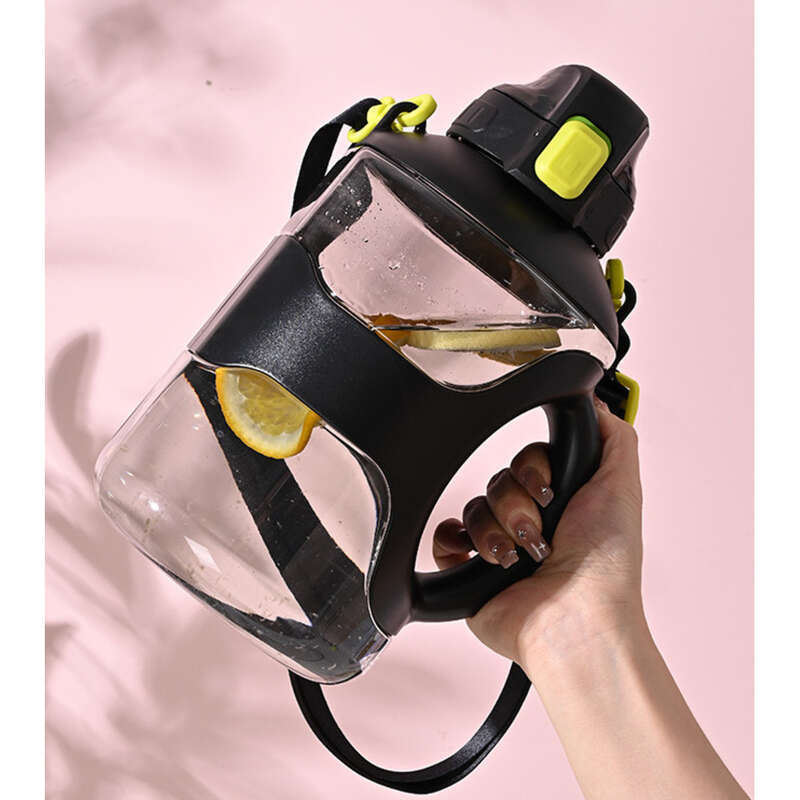 Ceainic rezistent la căldură Ton Ton Bucket, capacitate mare de calitate alimentară, cană sport cu gantere, sticlă de apă_voghion.com