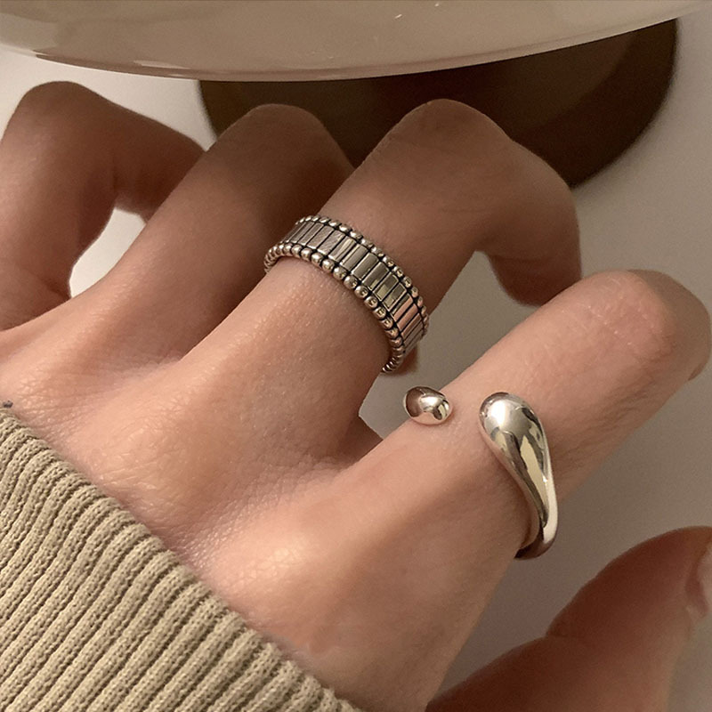 Unique Design Sterling Silver Irregular Geometry 2023 New Fashion Index Finger Ring Personalized_voghion.com