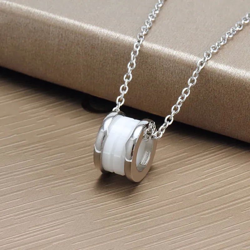 Pendant Necklace For Couples Ceramic Design Jewellery Gift Idea_voghion.com