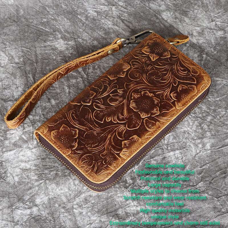 Ledergeldbörse, Handtasche, Kartentasche, Damentasche, Sporttasche, Herrentasche, Multifunktionale große Kapazität, stilvoll und schön_voghion.com