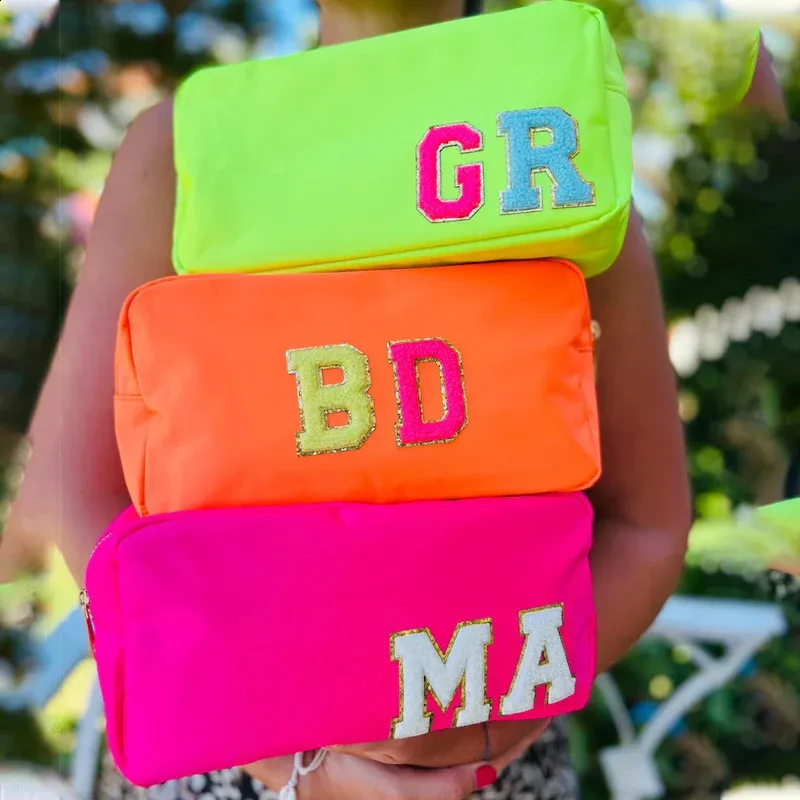 Factory Wholesale Multi Color Women Makeup Waterproof Nylon Brush Custom Pouch Cosmetic Bag 241120_voghion.com