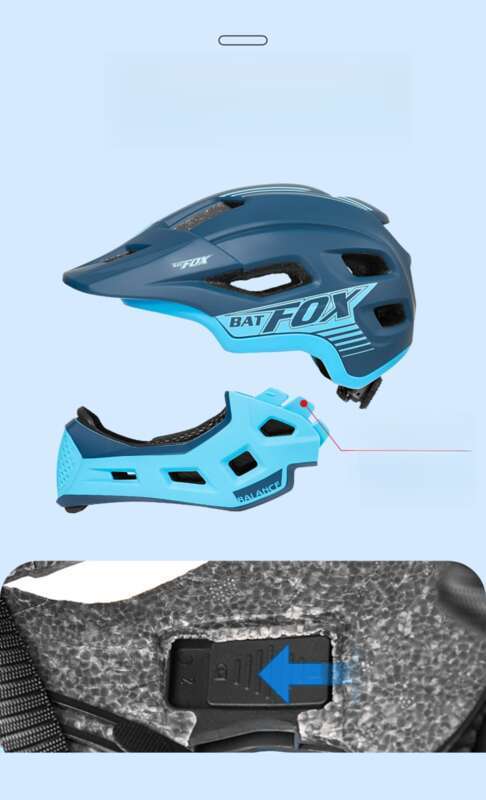 Cască BATFOX pentru bicicletă fără pedale, bicicletă de munte, cască integrală pentru copii_voghion.com