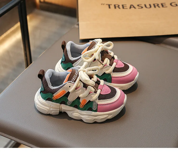 Scarpe sportive per bambini, da ginnastica, per bambini, per bambini e bambine, casual, in rete, alla moda, per la scuola, da corsa, nuove, taglie morbide_voghion.com
