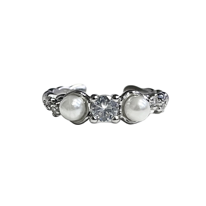 French light luxury pearl inlaid open for women with a high-end feeling, sweet, cool, exquisite autumn winter_voghion.com