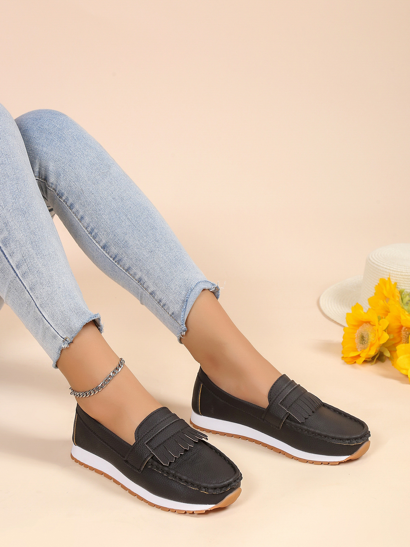 Mocassins décontractés à la mode pour femmes_voghion.com