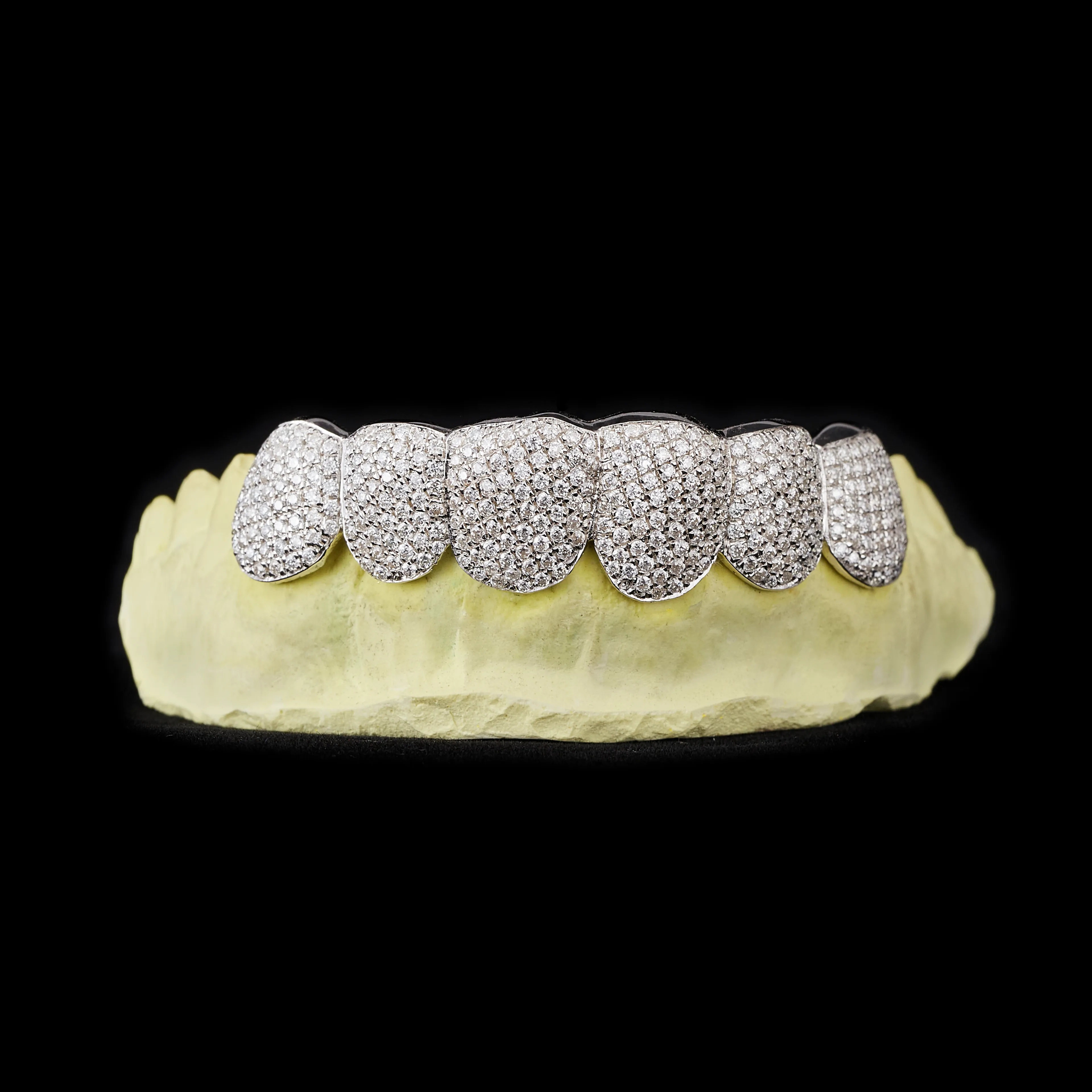 Sparkle Custom Made Hip Hopiced Out Sterling Sier Grills Gold Jewelry Zigzag Setting Vvs Moissanite Teeth Mouth Grillz_voghion.com