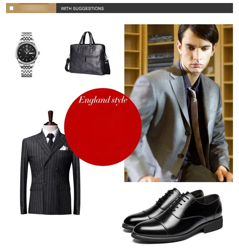 Größer werdende Schuhe für Männer, die größer werden, 6 cm, unsichtbare Einlegesohle für den täglichen Gebrauch, erhöhte Hochzeits-Oxfords für Herren_voghion.com