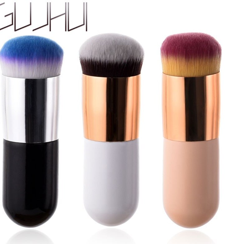 Chubby Pier Foundation Flat Cream Brushes Professional Cosmetic Makeup Brush_voghion.com