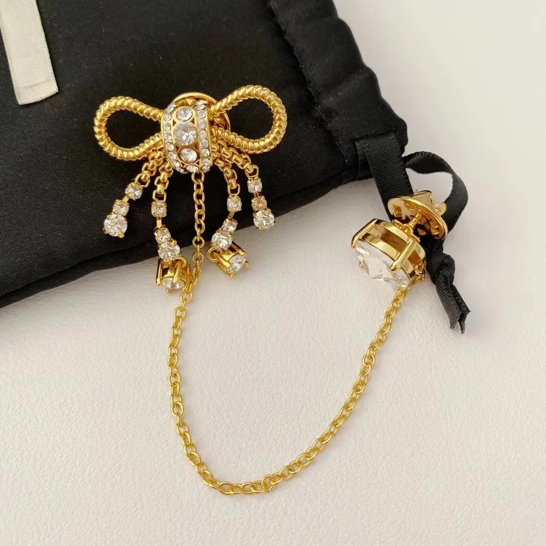 Mu brand designer brooch shing Crystal sweet bow charm lady pins for women cute bowknot broche brooches party jewelry_ipsvogv.com