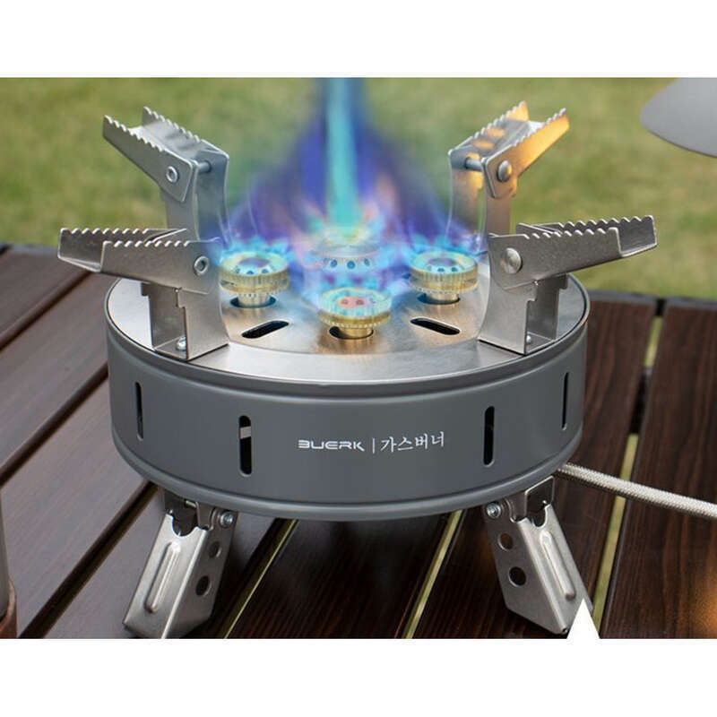 Portable Five-star Fierce Fire Card Stove, Picnic Hot Pot Head, Windproof Gas Stove For Outdoor Use_voghion.com
