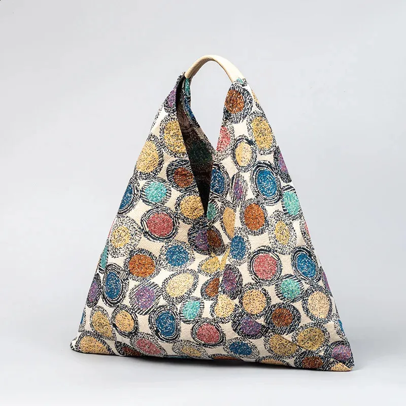 Grouss Kapazitéit schlank Akafstaschen aus Leinwand fir Fraen Handtaschen a Portemonnaien mat gedrécktem Muster Schëllertasch 240902_voghion.com