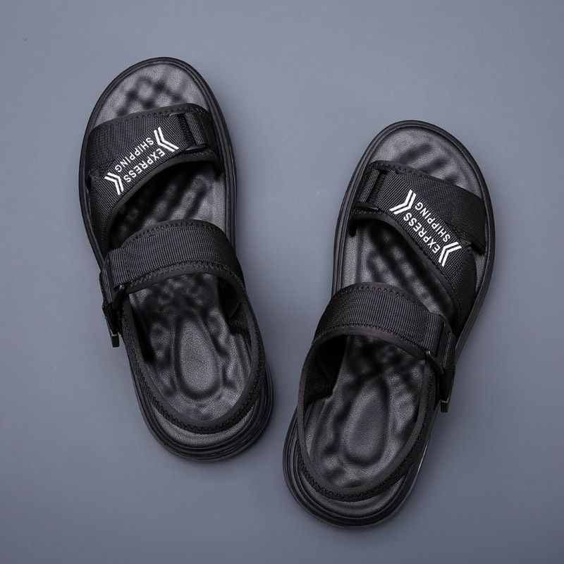 Spring/Summer Sandals, Men's Summer New Soft Sole Beach Shoes, Mesh Air Cushion Sole, Cool Slippers, Breathable Hollow_voghion.com