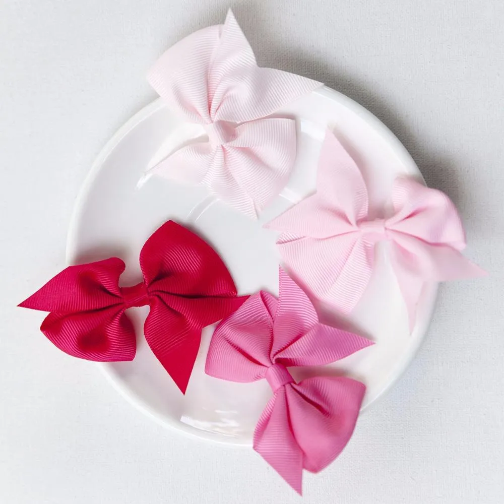 40 pz 3.5 "Boutique Archi Ragazze Bambini Bambini Coccodrillo Nastro Del Grosgrain Fasce 20 Colori Accessori Per Capelli_voghion.com