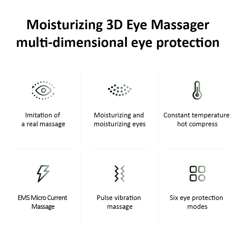 Smart Visible Eye Massager EMS Pulse Vibration Augen Maske Trockene Augen Dunkle Kreise Relief Dampf Heiße Kompresse Auge Pflege Instrument_voghion.com