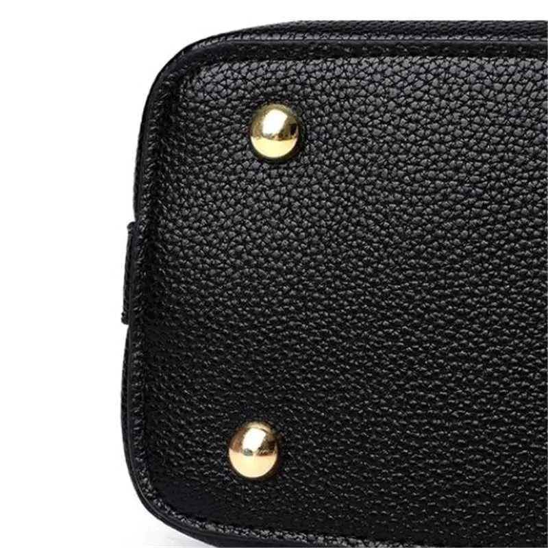 Borsa a secchiello in pelle da donna, elegante, con manico superiore, comoda tracolla, design alla moda, borsa a mano, tracolla_voghion.com