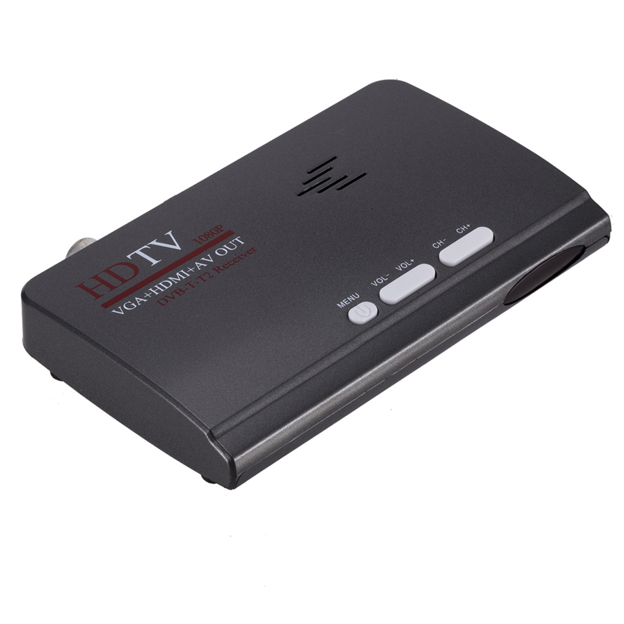 DVB-T DVB-T2 TV-Tuner-Receiver T/T2 TV Box VGA AV CVBS 1080P HDMI-kompatibel digital HD satellite empfänger für LCD/CRT Monitore_voghion.com