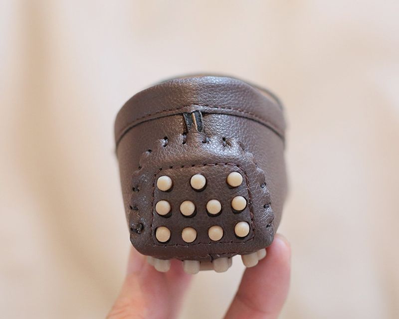 Mocasini sport pentru copii, stil britanic, din piele, 2024, primăvară și toamnă, cu vârf mediu și talpă moale, stil britanic_voghion.com
