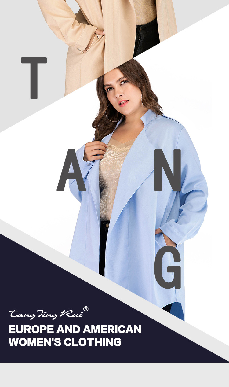 2023 frühling und Herbst Plus Größe frauen Polo Kragen Strickjacke Dünne Temperament Lange Hülse frauen Windjacke Mantel_voghion.com