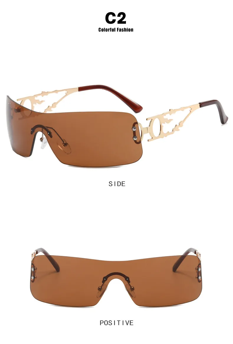Sunglasses Designer Frameless One Piece Women 2023 Brand Punk Sun Glasses Ladies Y2K Wrap Around Eyewear Goggles_voghion.com