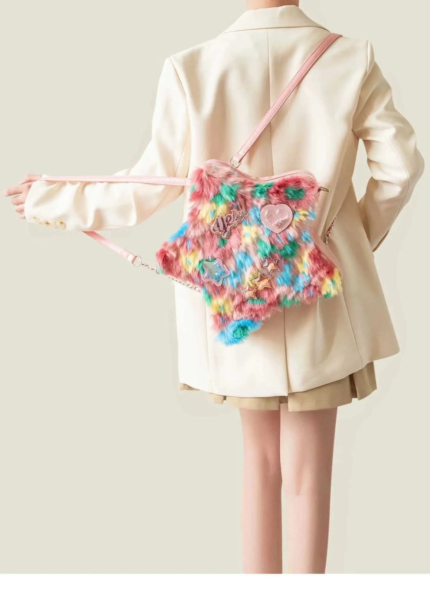 Sac à dos tendance Veet pour femme, avec applications tie-dye, grande capacité, décontracté, polyvalent, pour les déplacements_voghion.com