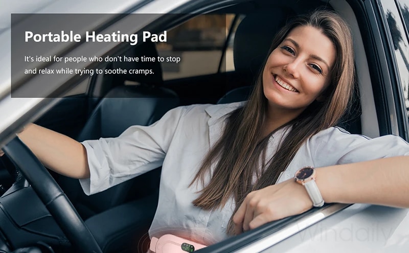 Beauty Care shop Heating Electric Menstrual Pad Smart Warm Palace Belt Abdominal Belly Vibration Massager Period Pain Relief Wa_voghion.com