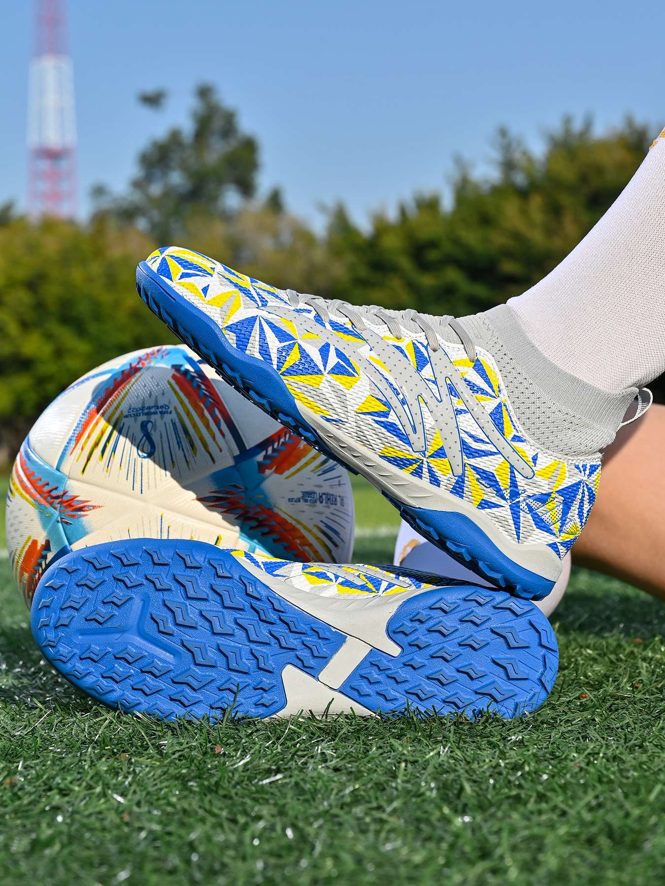 Nieuwe professionele voetbalschoenen lange spikes enkel voetbalschoenen FG antislip ultralichte heren ademende buitensport_voghion.com