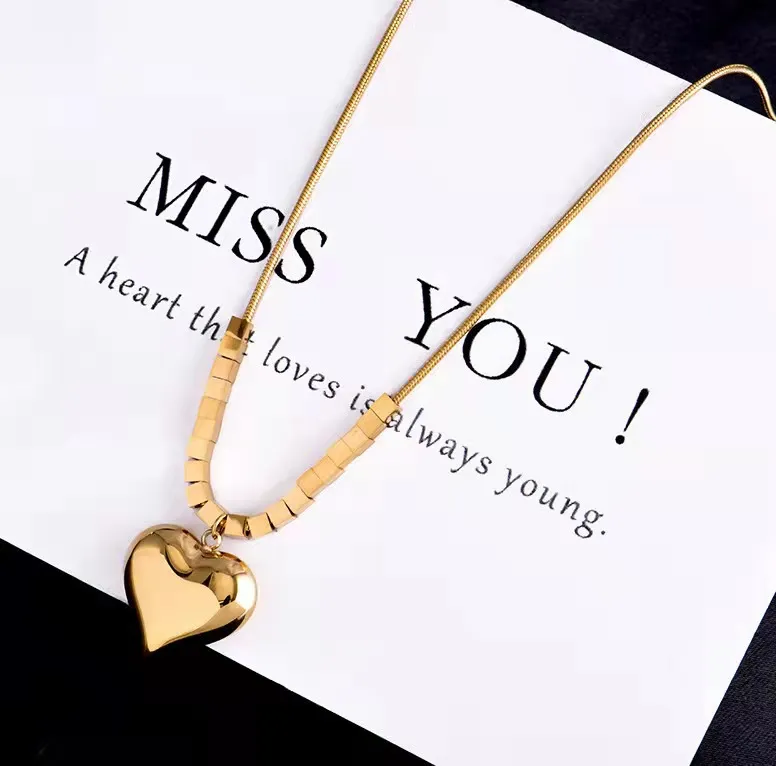 Pendant Necklaces Fashion Necklace Box Titanium Steel Women's Gold Hip-hop Clavicle Sweater Chain For Women 2023_voghion.com