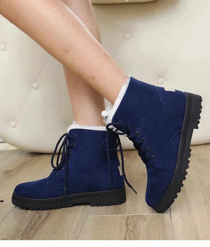 Botas de nieve mujer estilo coreano tendencia invierno_voghion.com