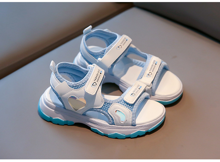 Mädchen Sandalen 2024 Sommer Neue Kleine Mädchen Prinzessin und Modische Kinder Strand Schuhe Freizeit für Große Kinder_voghion.com