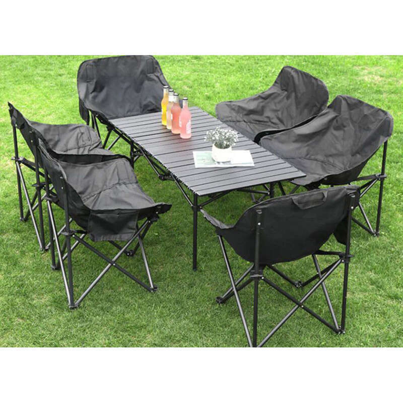 Udendørs sammenklappelig transportabel kyllingerullebord Picnicbord og stolebod Picniccampingudstyr fuld af_voghion.com
