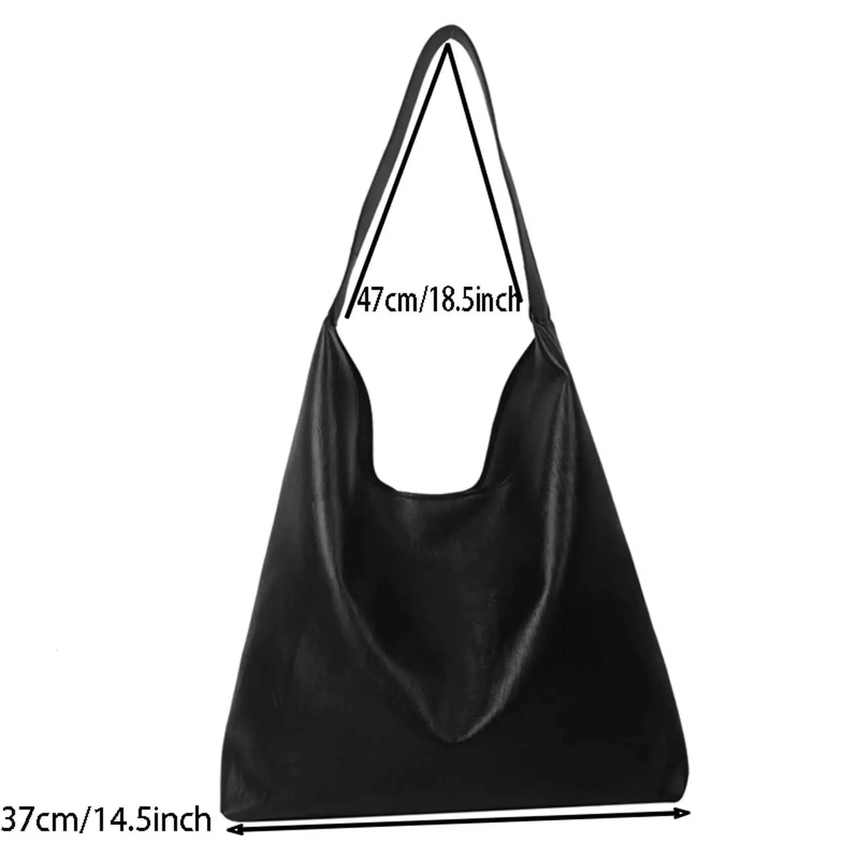 Large Capacity Women's Shoulder Bag Simple Trendy Commuter Bag_voghion.com