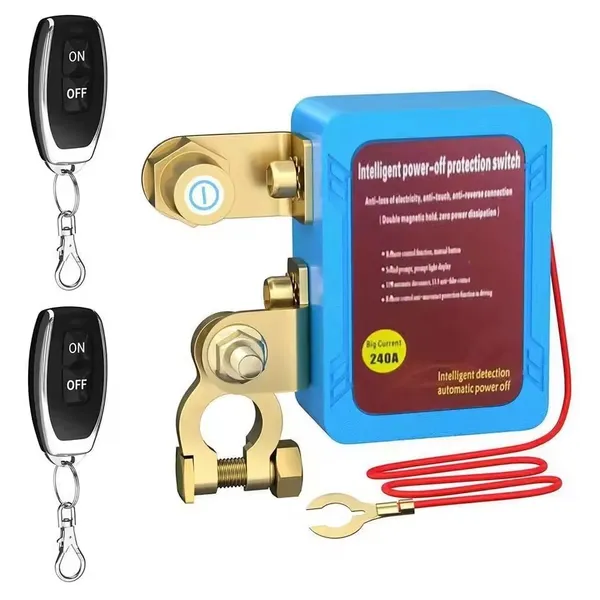 Wireless Remote Car Switch 12V 240A Battery Disconnect Control_voghion.com