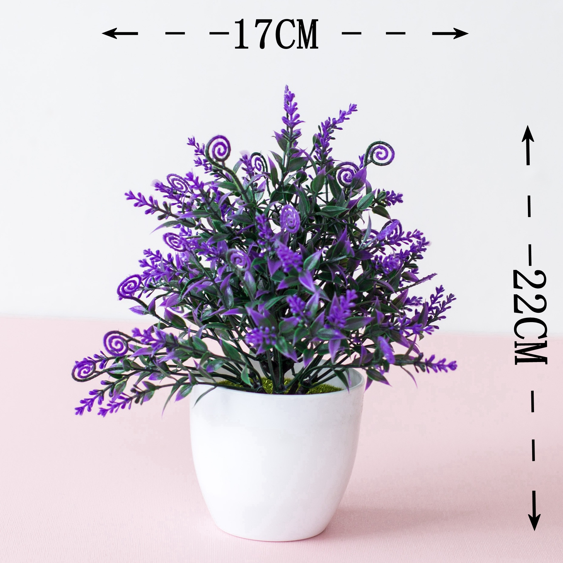 25 mesh lavender ornaments home versatile set decorations creative fresh mini artificial flower potted plants_voghion.com