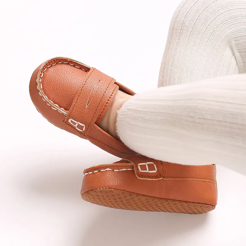 Fashion Infant Casual for Baby Boys Loafers Newborn Happysteps Footwear Toddler Girls Soft Bottom Leather Shoes 0-18_voghion.com