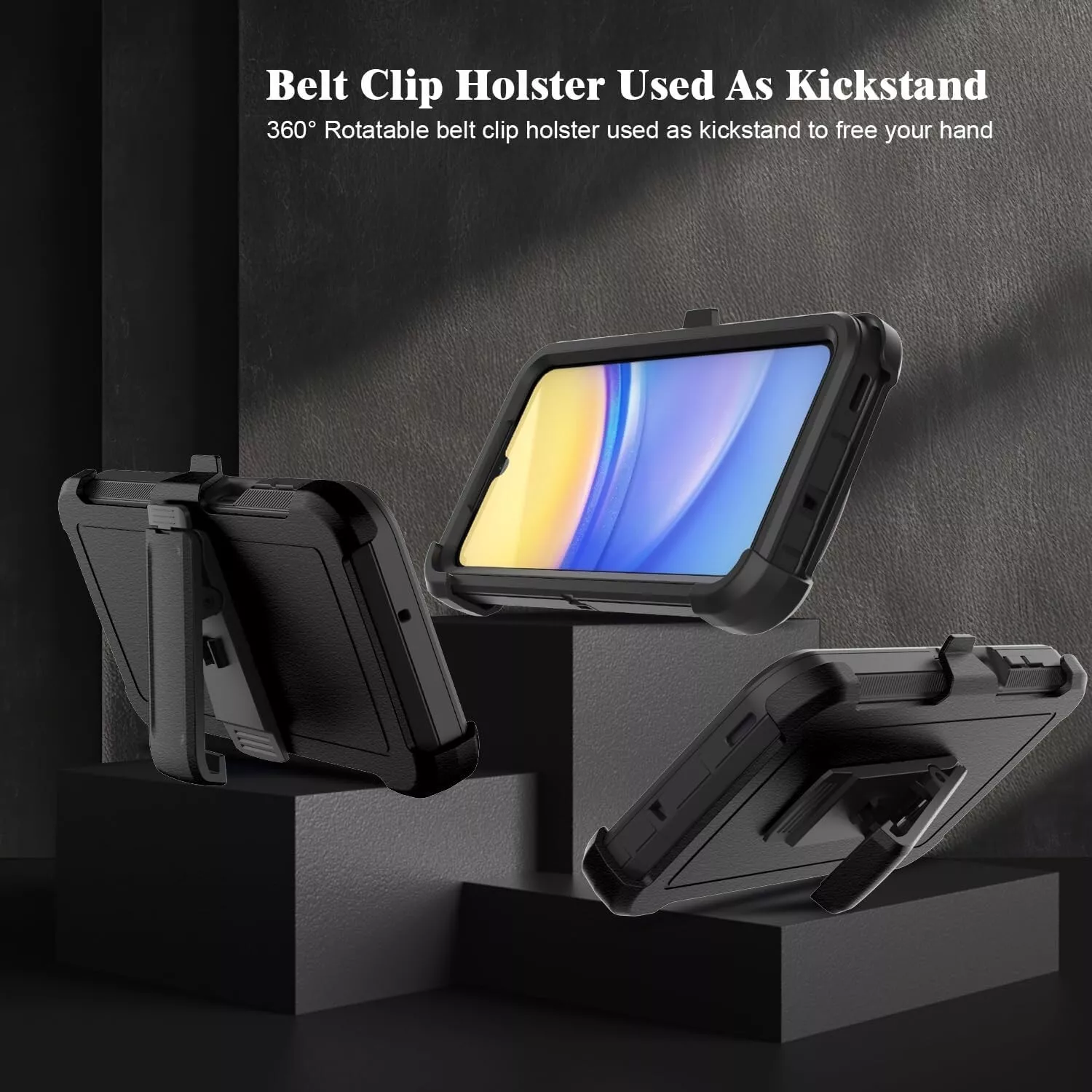 For Samsung Galaxy A16 A15 5G A14 A54 A03s Case Shockproof Cover + Screen Glass_voghion.com