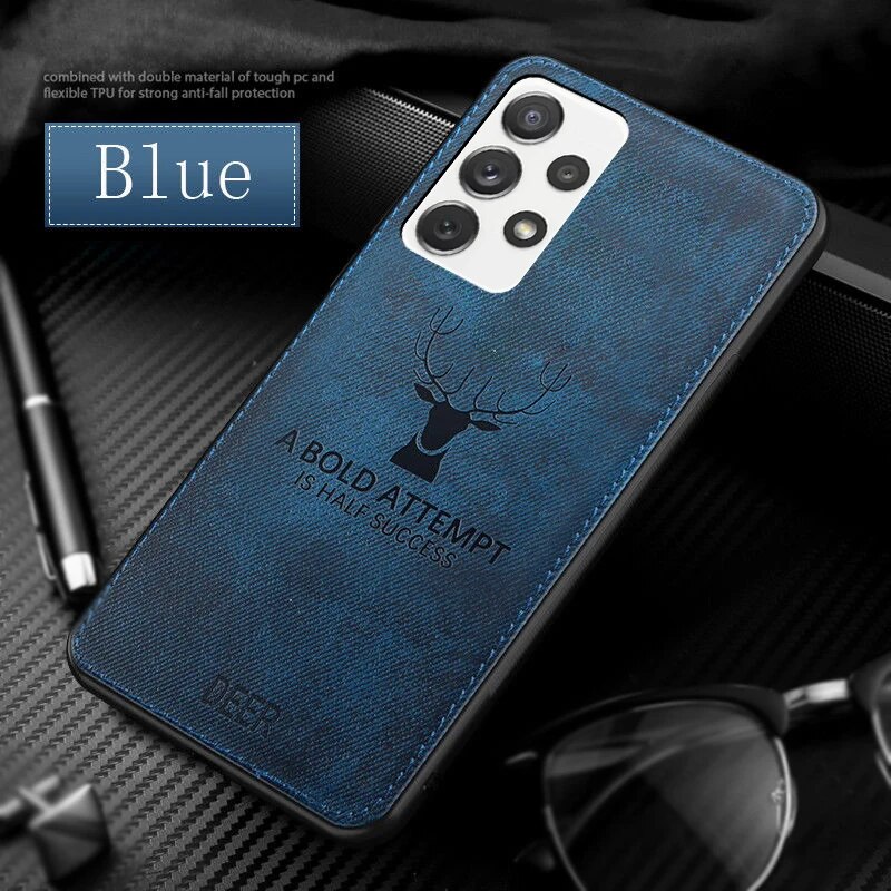 Deer Patterned Hard Cover S24 A52 A54 5G Phone Case For Samsung Galaxy S22 Ultra S23 FE_voghion.com