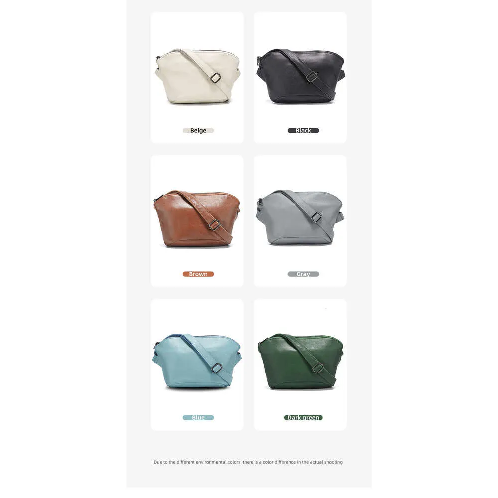 Zency Small Leather For Women Simple Casual Handba With Zip Pockets Adjustable Strap Shoulder Cross Body Purse Roomy_voghion.com