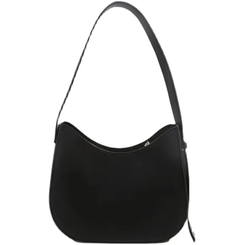 Yogodlns Half-Moon Shoulder Underarm PU Leather Armpit Retro Crossbody Bag Designer Ladies Portable Handbag Totes Purse_voghion.com