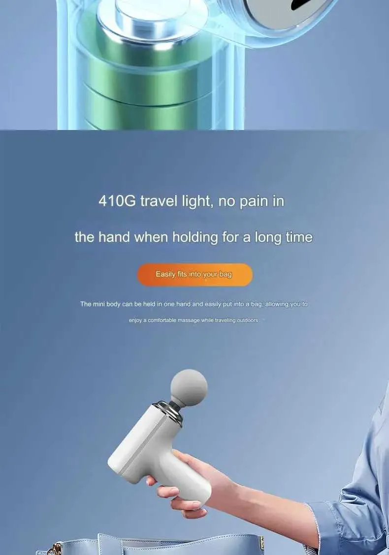 RYYD Pro Fascia Gun - Deep Tissue Massager|60min Runtime & Silent|CE Certified EU_voghion.com