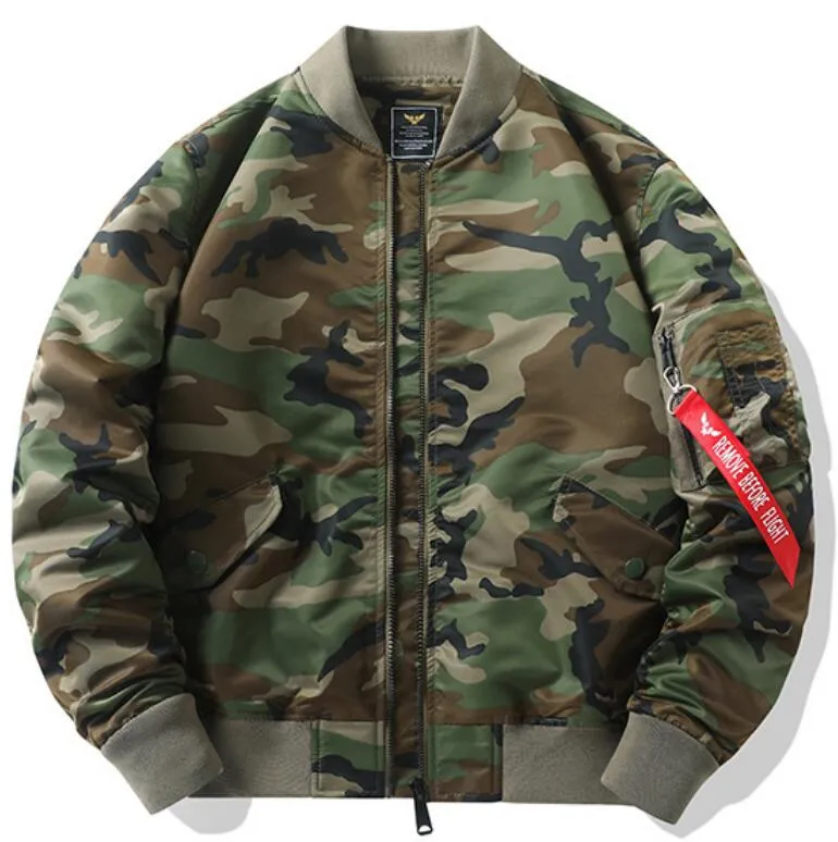 2024 new mens Autumn/Winter Camo  MA1 Pilot Men's Flight Jacket Coat_voghion.com