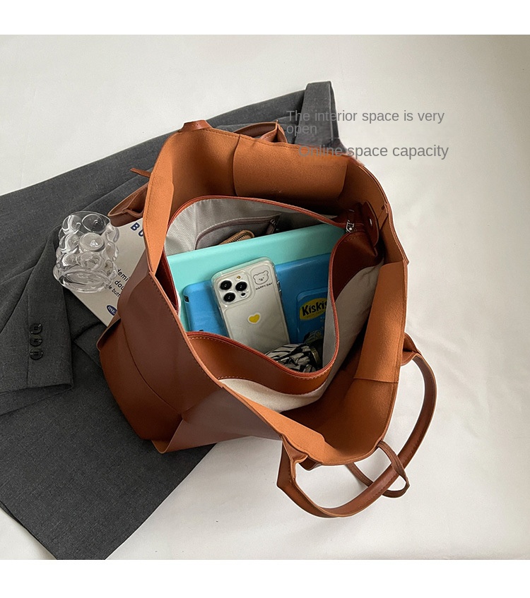 Damen Taschen Tote Unterarm Vollleder Taschen Pendler Damen Taschen_voghion.com