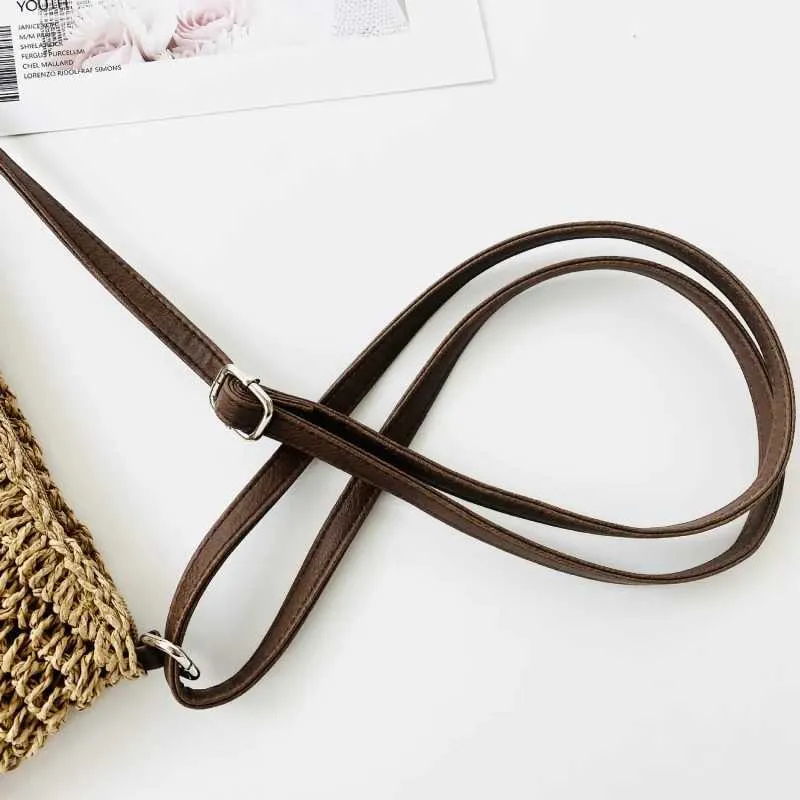 Sac à bandoulière tissé en paille pour l'été, sac à main de grande capacité pour les vacances à la plage, le shopping, les messages_voghion.com