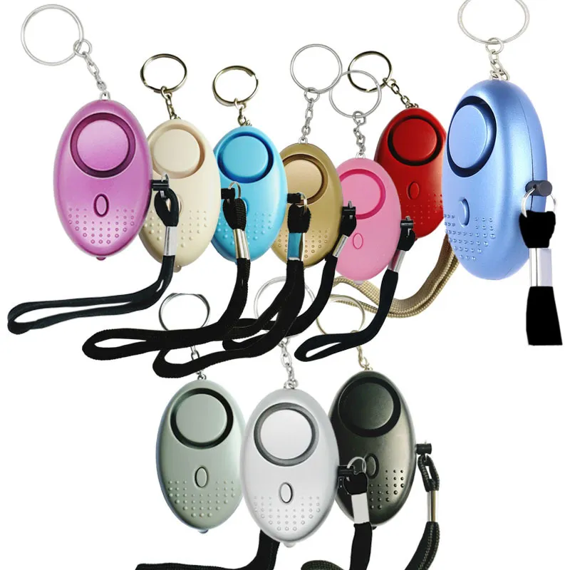 130db Egg Shape Self Defense Alarm Girl Women Security Protect Alert Personal Safety Scream Loud Keychain Alarms_voghion.com