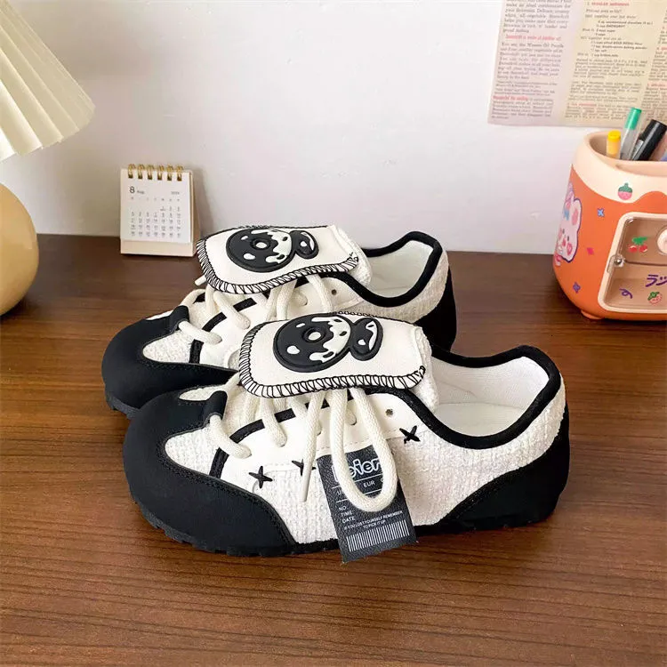 Summer Milk Yellow Puff For Girls Cute Breathable Flat Bottom German Training 2024 New White Shoes With Height Less Than_voghion.com