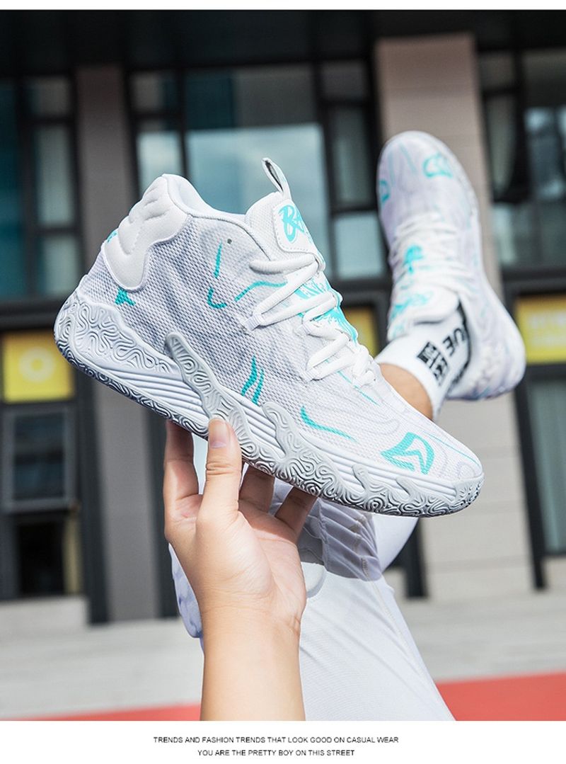 Paarse heren dames indoor en outdoor lage schokabsorberende antislip stevige basketbalschoenen_voghion.com